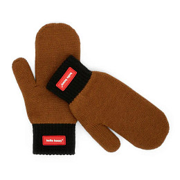 Варежки Hello Hossy "Hotty Blacky", молочный шоколад